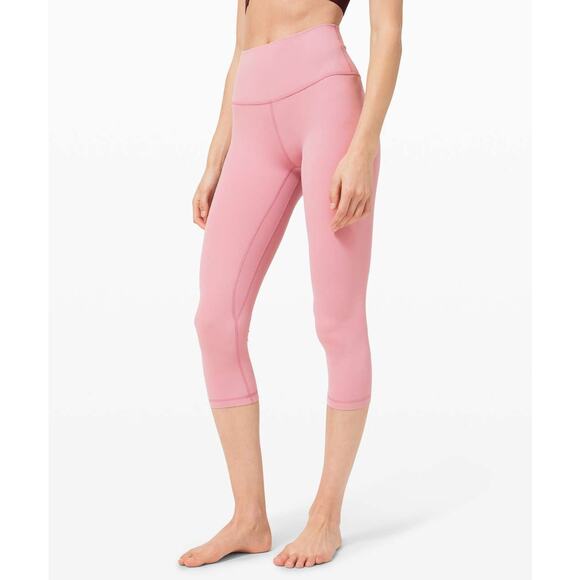 Lululemon Align Crop *21" Size 4 Pink Nulu - Picture 9 of 9